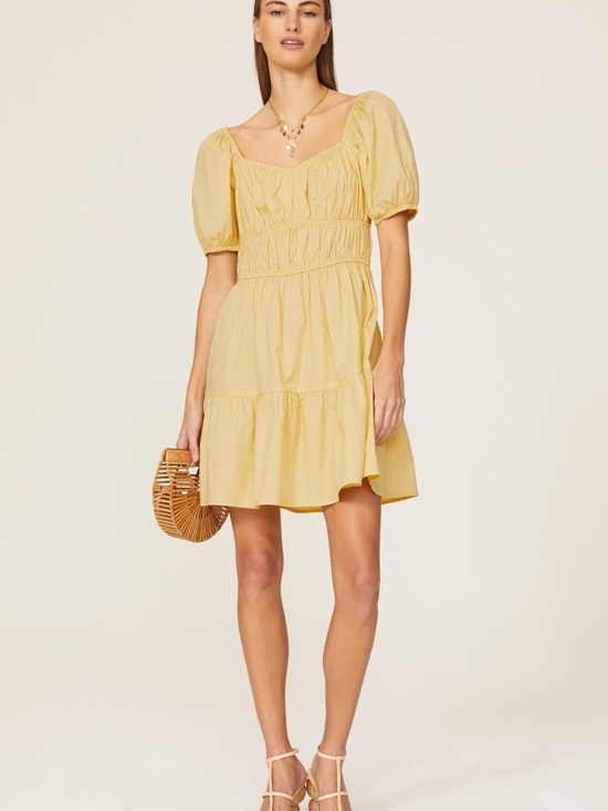 Louna Dresses & Skirts - Louna Yellow Cinched Dress, Large